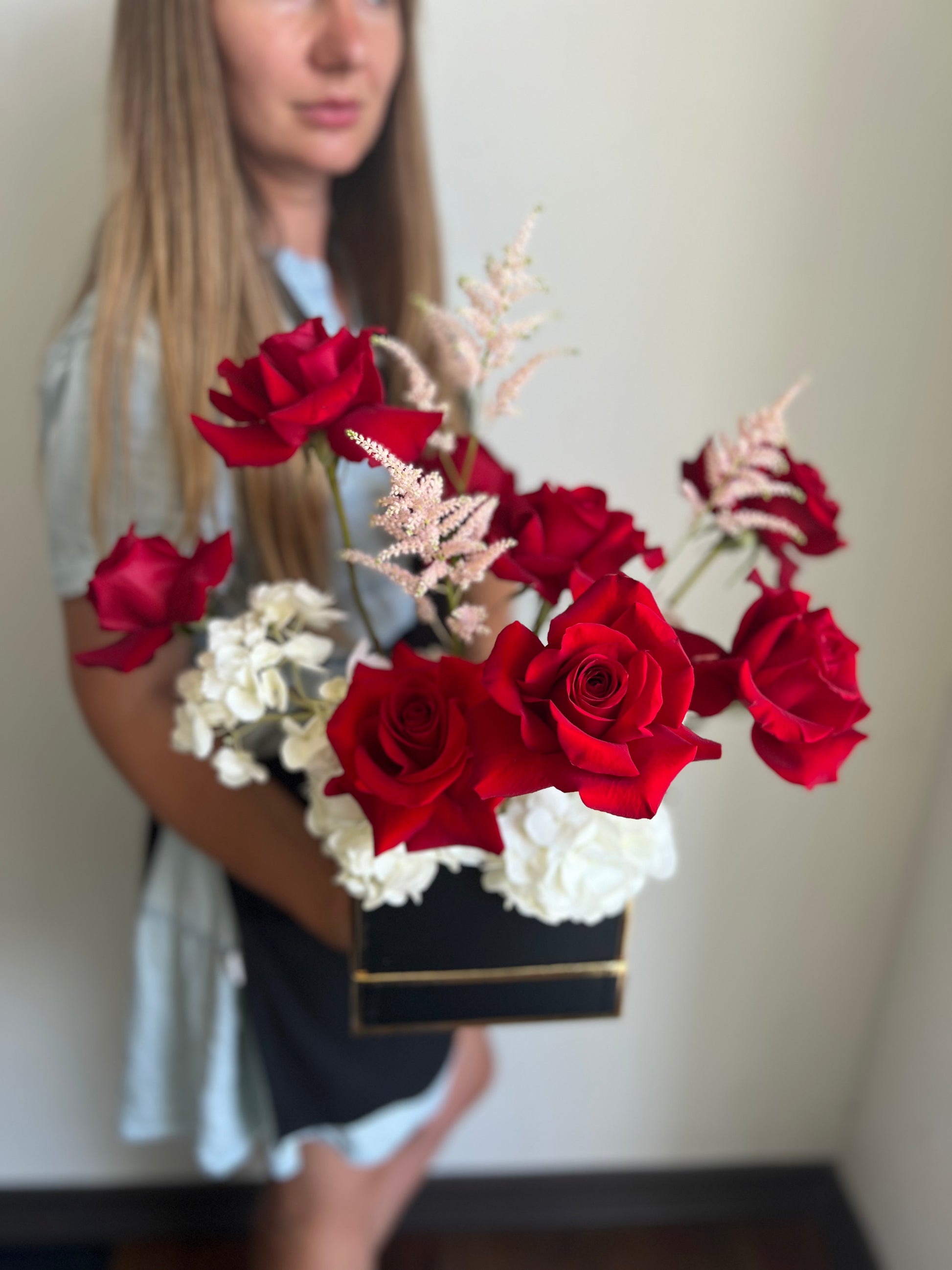 red rose box vaughan flower shop toy florist