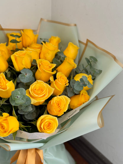 yellow rose bouquet  toronto