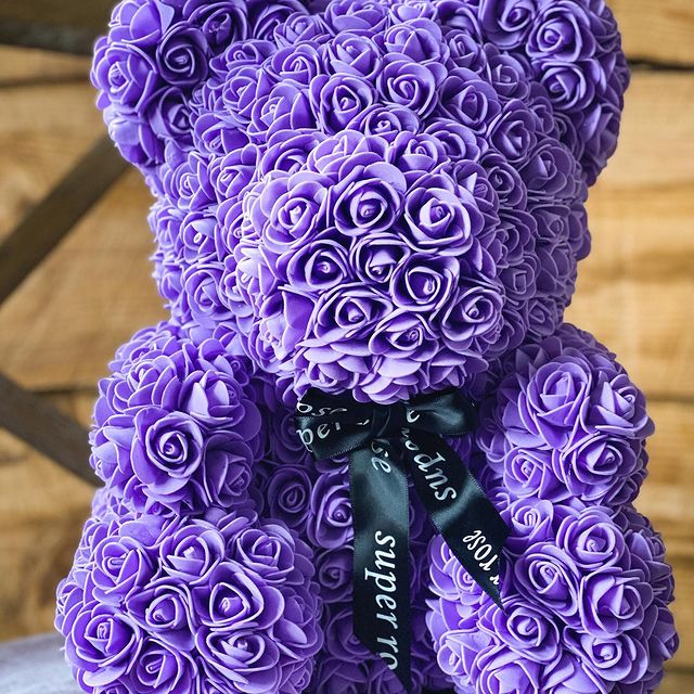 Rose Bear flower teddy bear - Toy Florist
